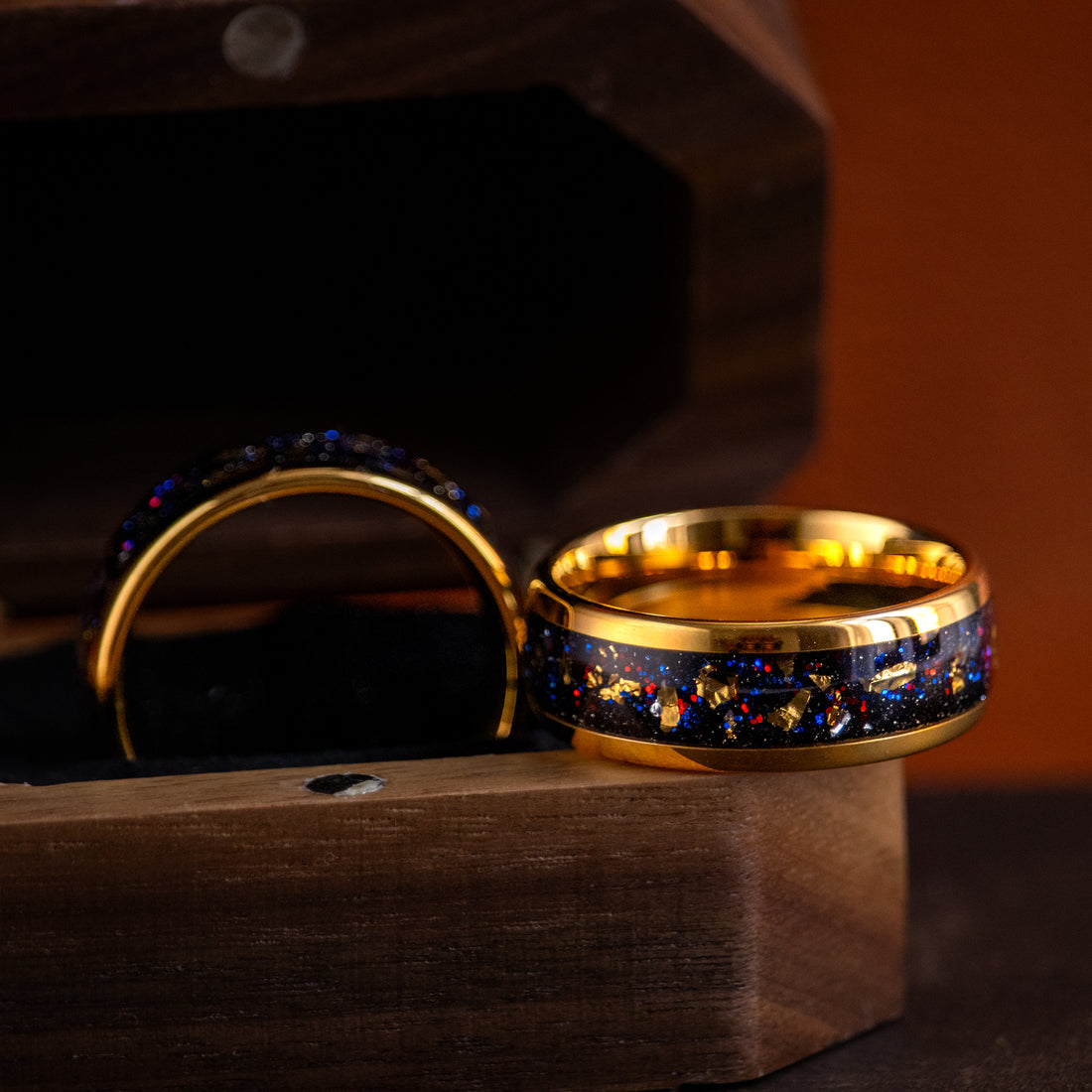 Wedding Band - Gold Galaxy