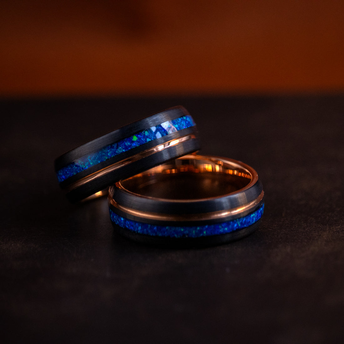 Wedding Band - Blue Opal Line