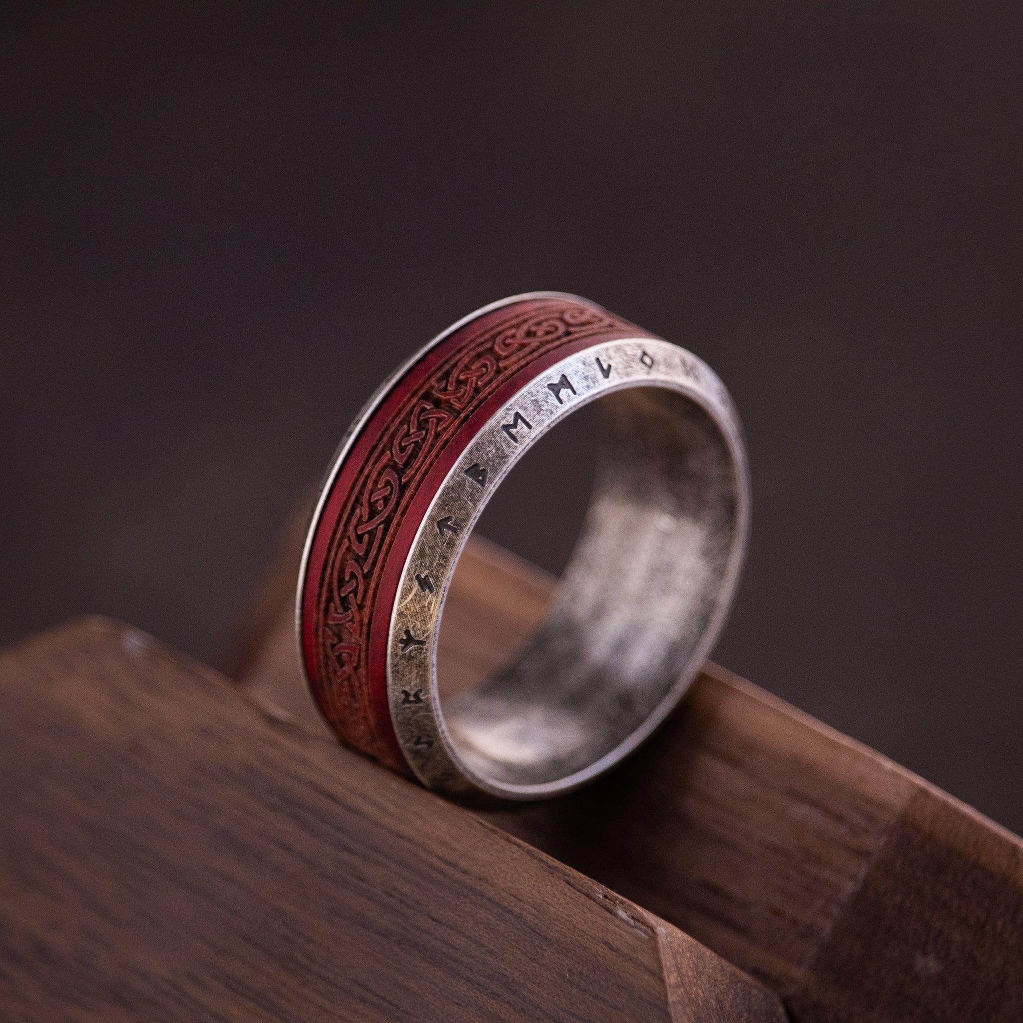 Viking Wooden Ring - Aksel